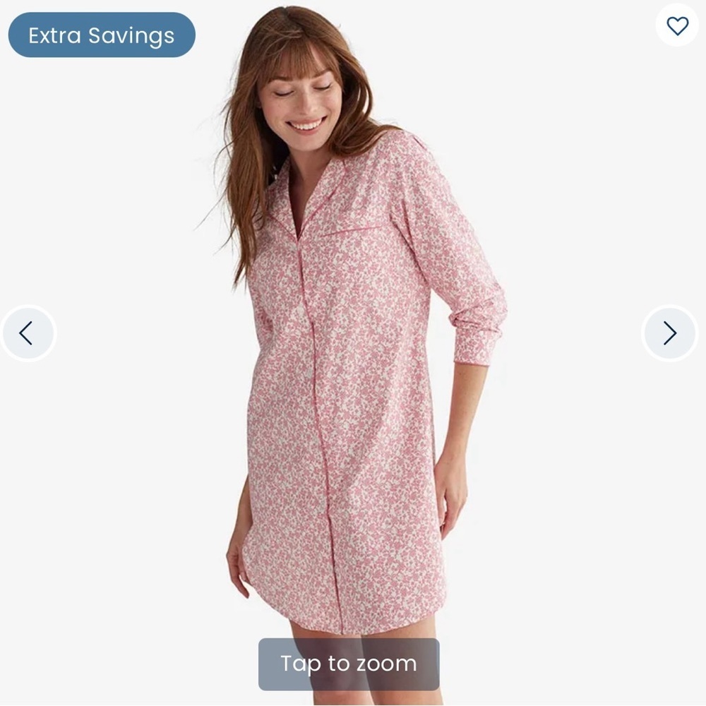 The Company Store Poplin Women’s Nightshirt Paisley Vine, size XS, NWT! SOLD OUT